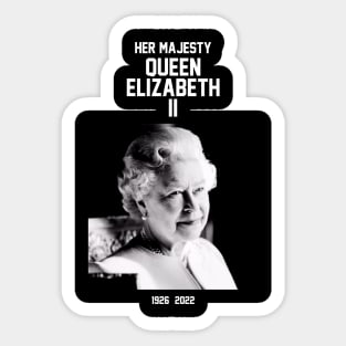 Queen Elizabeth in Memory Sticker